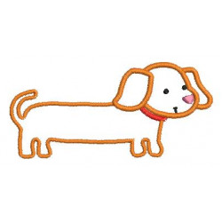 Stickdatei - Hundesalon Hund Dackel Dachshund